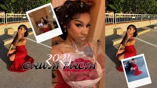 SENIOR PROM 2024 GRWM + prep + vlog | hair, nails, makeup, lashes, & more….