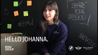 HELLO Johanna | dual curriculum IT student I BMW Group Careers.