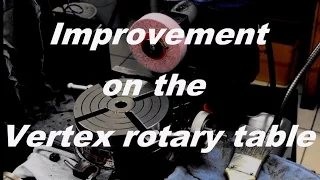 Improvement on the Vertex rotary table