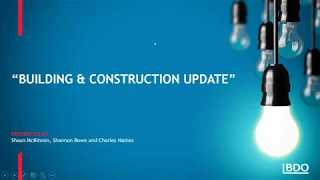 Webinar: Industry Overview | Property and Construction