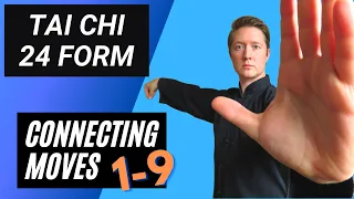 (8/23) Tai Chi 24 Form: Connecting Moves 1-9 (Follow along)