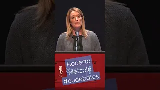 What Europe needs now - what the world needs now - more than ever, are leaders! Metsola EU debates!