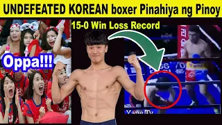 New Pinoy Asian Champion! Undefeated Korean Boxer Nadungisan ang malinis na Record! | Kang vs Sarcon