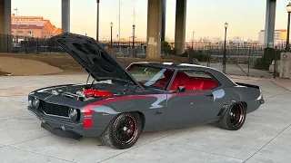 Sold Beast of a 1969 Twin Turbo Restomod Camaro. Call 9168567931 victorylapclassics on instagram