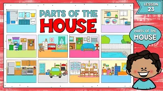 LECCIÓN 23: PARTES DE LA CASA EN INGLÉS Y ESPAÑOL | PARTS OF THE HOUSE