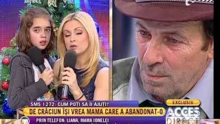 Liana, mama Ionelei: ”O să vin să o iau pe fiica mea”