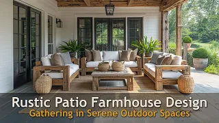 Creating Serene Outdoor Spaces: Exploring Rustic Farmhouse Patio Retreats