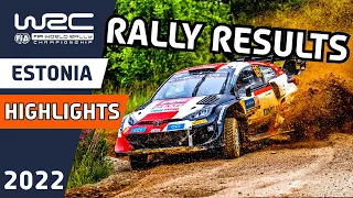 WRC Rally Highlights : WRC Rally Estonia 2022 - Final Sunday Action and Rally Results.