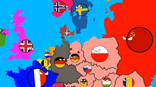 The Alternate History Of Europe After World War 2 1950-1963 | Countryballs