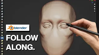 Let's Sculpt Eyes in Blender | Follow Along Tutorial