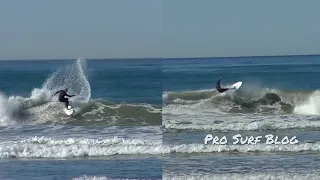 Surfer surfboard density test in Oceanside