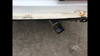 VAZ 2106 original exhaust vs new japstyle exhaust