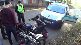 COPS PULLS OVER | 70cc aerox, Aprilia RX 50, Yamaha Aerox, Aprilia SR50