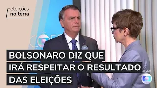 Bolsonaro afirma que irá respeitar o resultado das eleições