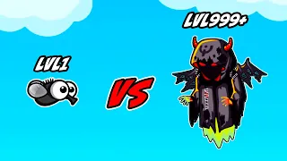 4-Player (MAX Level) Op Grim Reaper in FlyOrDie.io