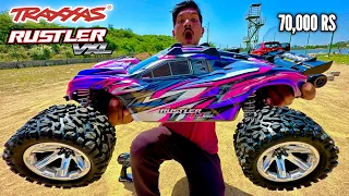 RC Traxxas Rustler 4X4 VXL Brushless Unboxing & Testing - Chatpat toy tv