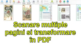 Creare PDF din multe pagini scanate din documente de semnat si trimis