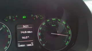 Skoda Octavia 2 TDI 200PS Max Speed (Chip Tuning)