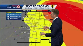 Stay alert Friday: Strong winds likely, severe thunderstorms possible