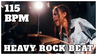 Heavy Rock Drum Loop Track 115 BPM