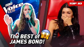 "For Your Eyes Only" Insane JAMES BOND Theme Songs in The Voice Kids! 😎 | Top 6