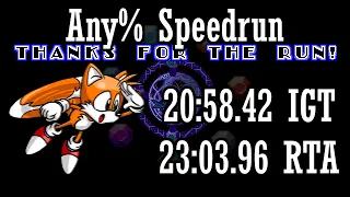 SRB2 v2.2.10 - Tails Any% Speedrun in 20:58.42 IGT (23:03.96 RTA)