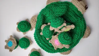 Memory Game Crochet Turtle No Sew amigurumi Step By Step. Best Present, Gift Crochet Idea. part 1