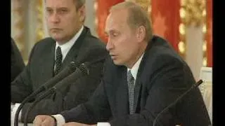 В.Путин.Вступительное слово на заседании.29.08.01 Part 2