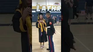 Marine Brother Surprises Sister at High School Graduation