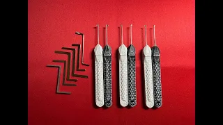 (130) BARE BONES 6 PIECE DIMPLE PICK SET