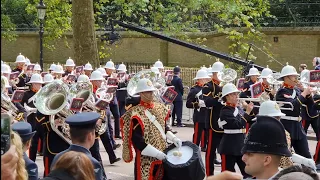 Farewell to HM Queen Elizabeth II at Constitution Hill, Buckingham Palace, otw to Windsor Castle