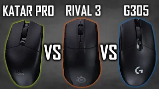 Best Wireless Gaming Mice UNDER $50! Rival 3 Vs Katar Pro Vs G305