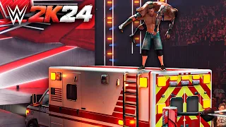 La INCREÍBLE LUCHA de AMBULANCIA en WWE 2K24