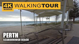 Scarborough Beach Walking Tour in Perth, Australia (4K 60fps)