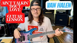 Ain't Talkin' Bout Love Van Halen Guitar Lesson - More tricky than you may think!