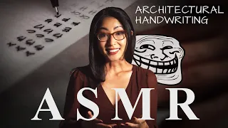 Architectural Hand Writing Practice in ASMR