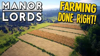 The Perfect Farm Setup For Maximum Food in Manor Lords!