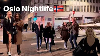 Oslo Nightlife 4K 60fps Norway  February 2024