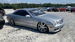 Found This Copart Mercedes Benz CL55 AMG On Vossen Wheels During My Copart Walk Around!