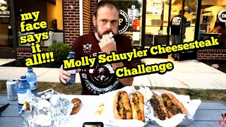 Massive Cheesesteak Challenge | ManvFood | Molly Schuyler | New Record?