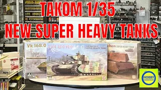 3 New Takom 1/35 Super Heavy Tanks ( 150 Ton Japanease  super heavy