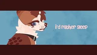 i'd rather sleep meme animation (flipaclip)