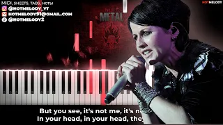 Cranberries - Zombie piano karaoke