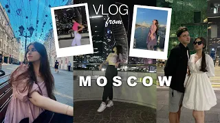 VLOG: мини-путешествие в Москву с друзьями // прогулки по ночному городу, поездки на самокатах 🌌✨