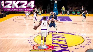 Insane Gameplay W/ LeBron in NBA 2K24 Arcade Edition! (ULTRA GRAPHICS)