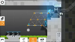 Bridge Constructor Portal Level 17 Walkthrough