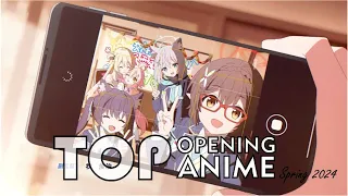 Top Anime Openings Spring 2024. Final ver.