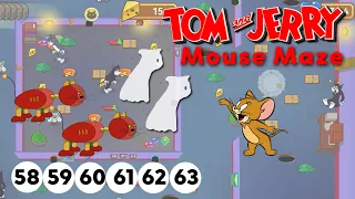 Tom and jerry mouse maze to much cats (2 ghost and 2 robot cat in level!)