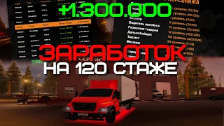 ЗАРАБОТОК НА 120 СТАЖЕ ДАЛЬНОБОЙЩИКА AMAZING ONLINE (GTA CRMP)