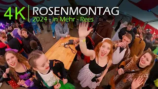 Haffen, Mehr, Rees am Niederrhein, Karneval, Rosenmontag 2024